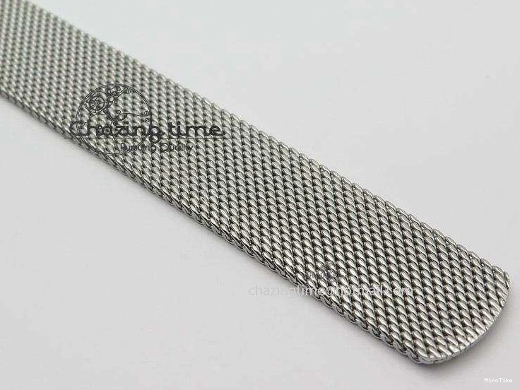 MIROTIME 1225 Portofino SCHAFFHAUSEN SS MKF 1:1 Best Edition Silver Dial Diamond On Mesh Bracelet A Lightweight 7339